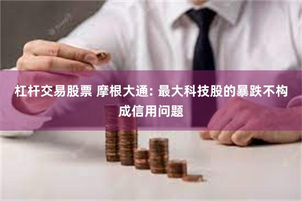 杠杆交易股票 摩根大通: 最大科技股的暴跌不构成信用问题